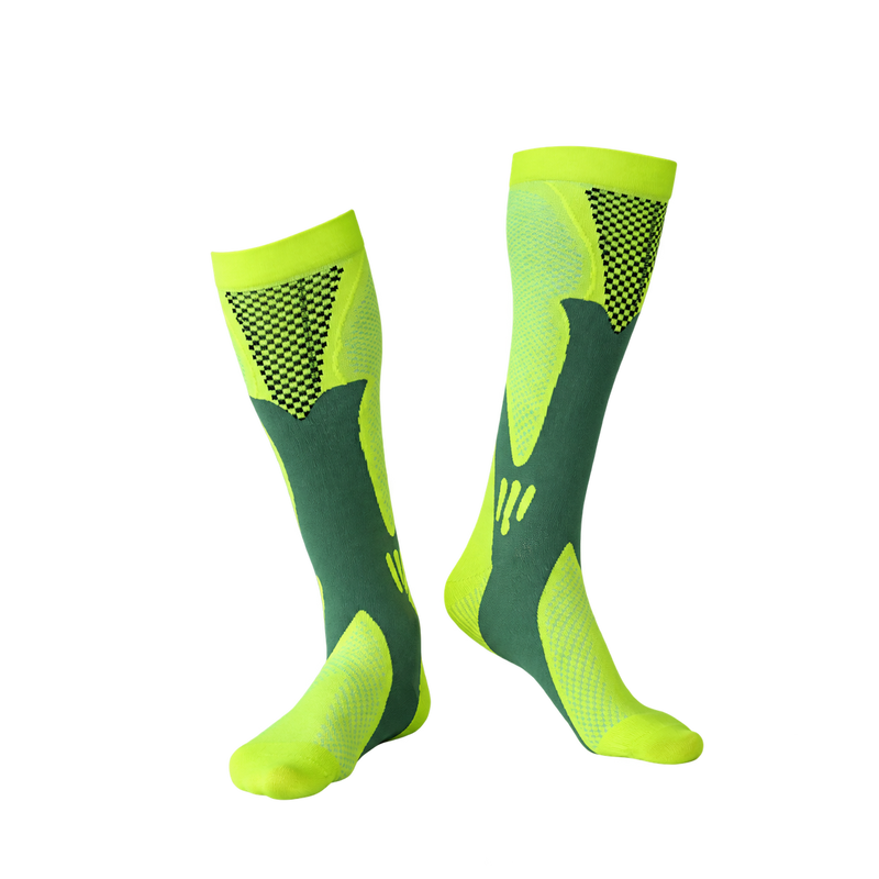 Lime Compression Sports Socks