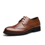 Classic Brown Wingtip Oxford Formal Shoes