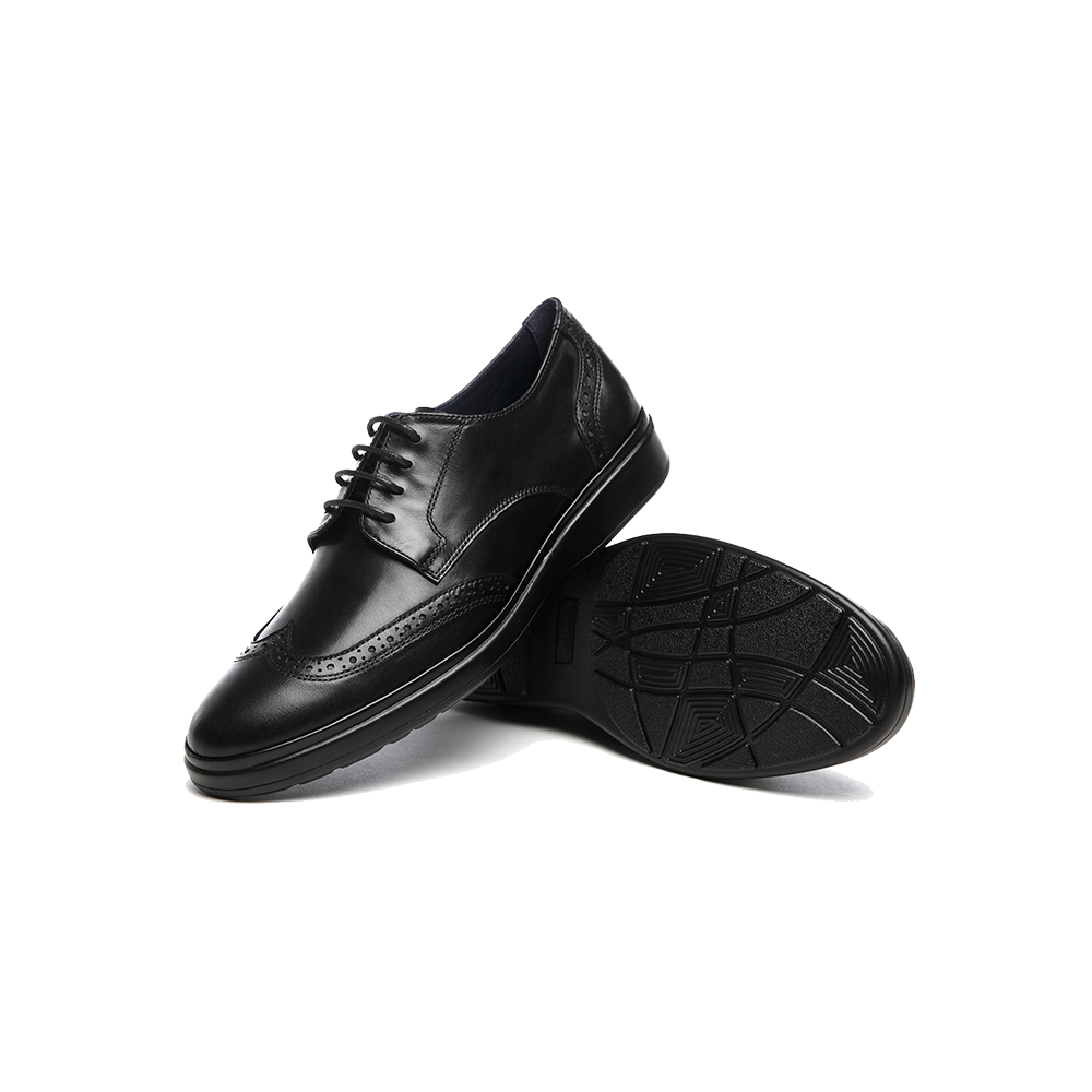 Elegant Black Oxford Dress Shoes for Men
