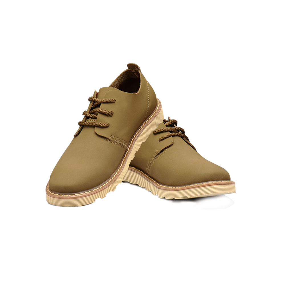 Men's Beige Casual Derby Shoes