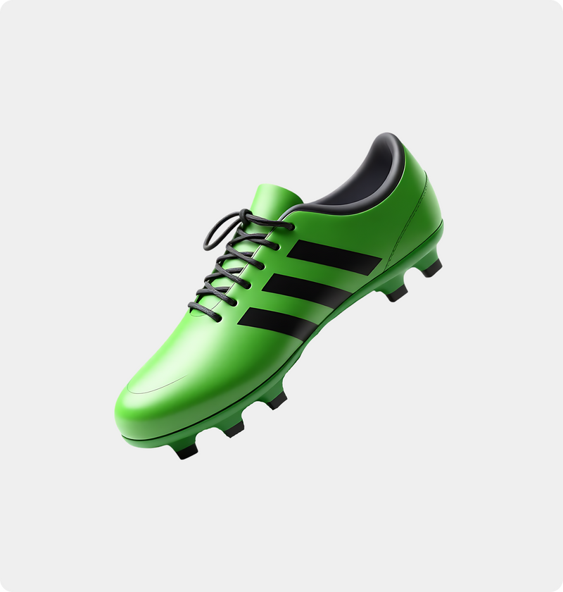 Firm ground football boots with bold stripe detail and conical studs