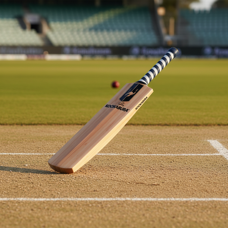 Performance Cricket Bat on a cricket practice pitch