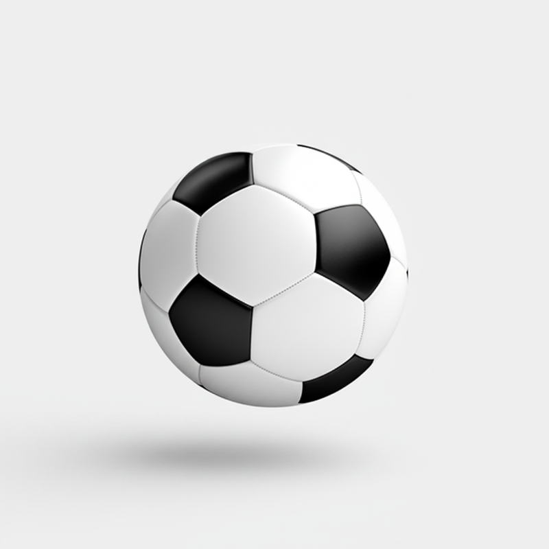 Classic black and white football shown from a three-quarter angle