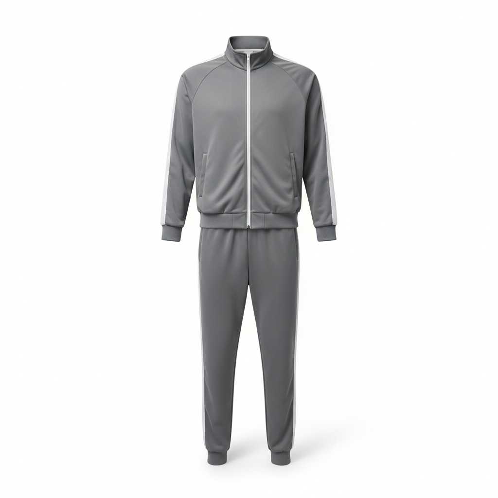 Gray Running Track Suite